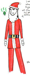 Elrond as Santa Claus