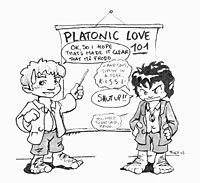 Frodo and Sam teach Platonic love