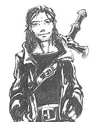 Turin in black leather