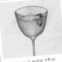 Toey helping itself to some wine